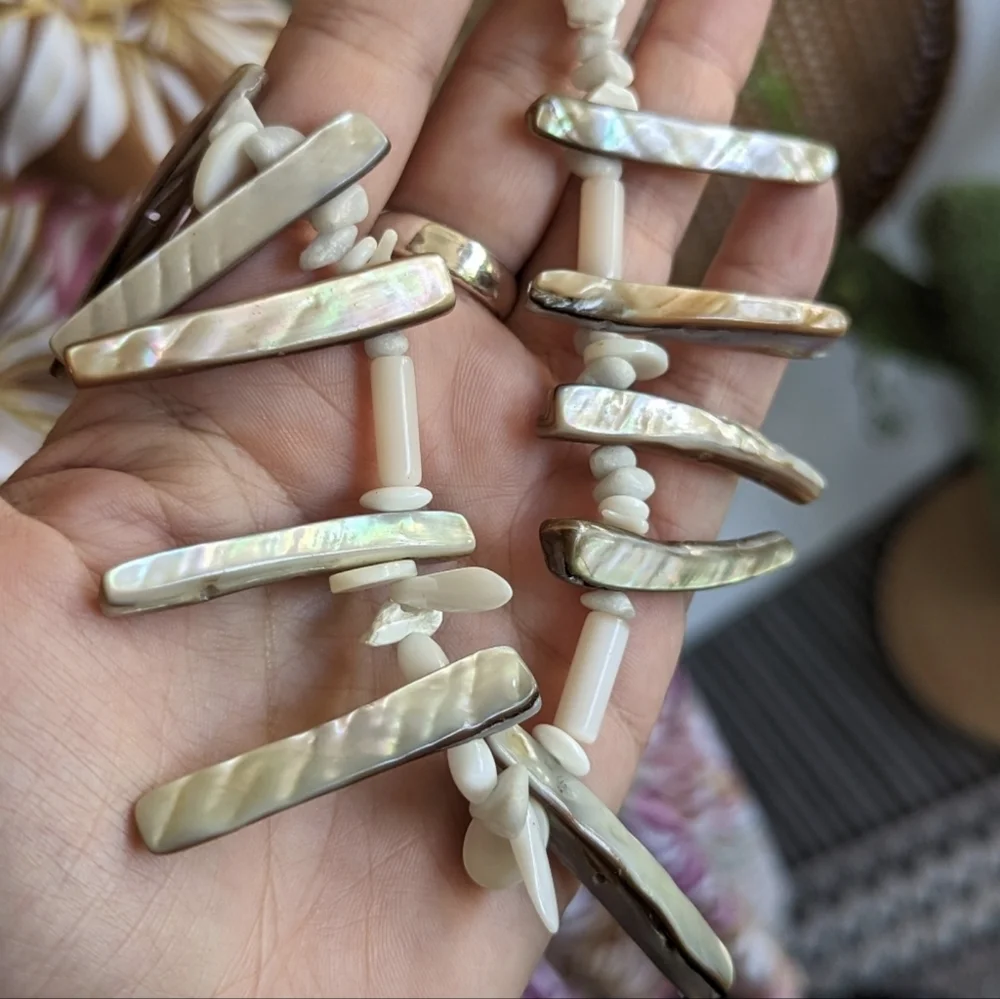 Mermaidcore Handmade Shell Necklace Coastal Vacation Hippie Vibes Bohochic